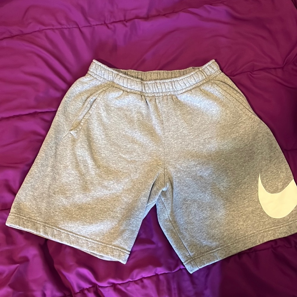 Gray Nike Fleece Shorts